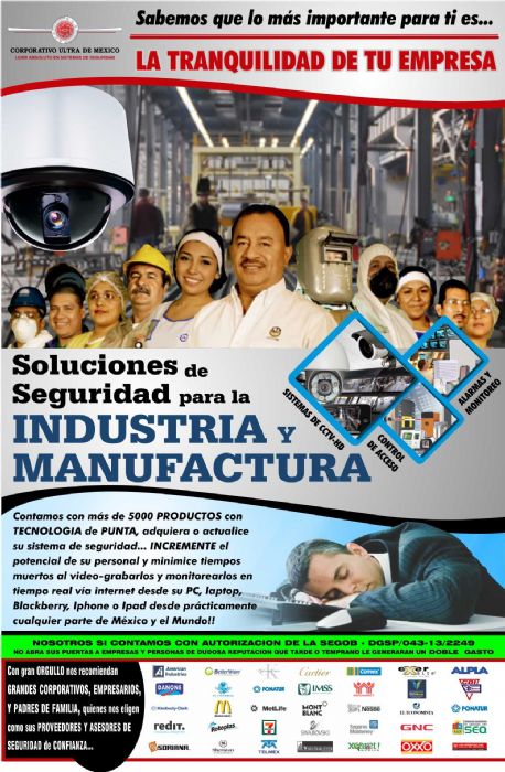 SOLUCIONES DE SEGURIDAD PARA LA INDUSTRIA Y LA MANUFACTURA